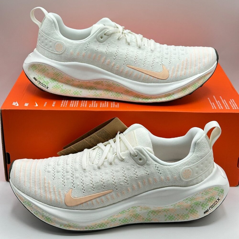 Women's Nike Reactx Infinity Run 4 Sail-Crimson-Vapor Green HJ7666-133 Size 11